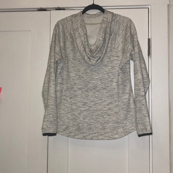 White, black, and gray hoodie - Picture 2 of 2